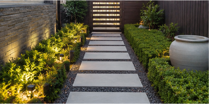 landscaping service stepping stone path