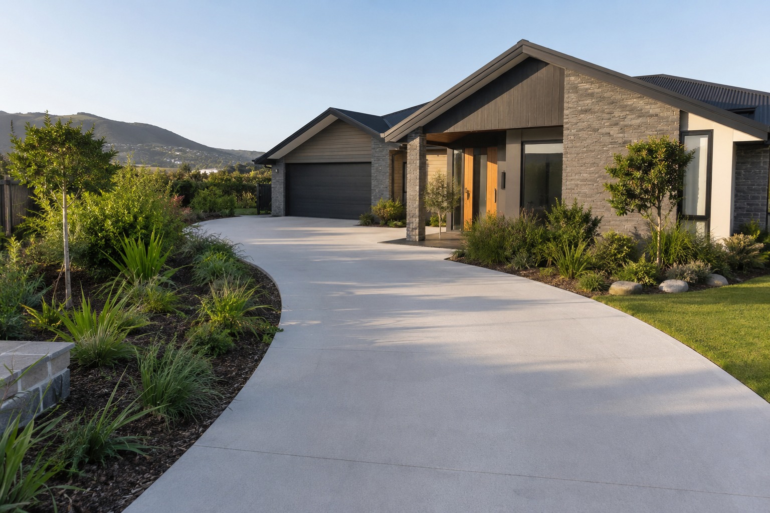 Long-lasting concrete driveway in Tauranga