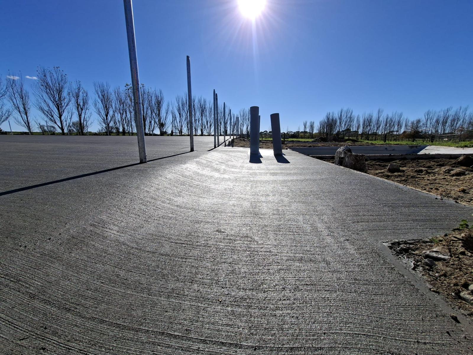 Premium Tauranga concrete driveway and hardscaping project