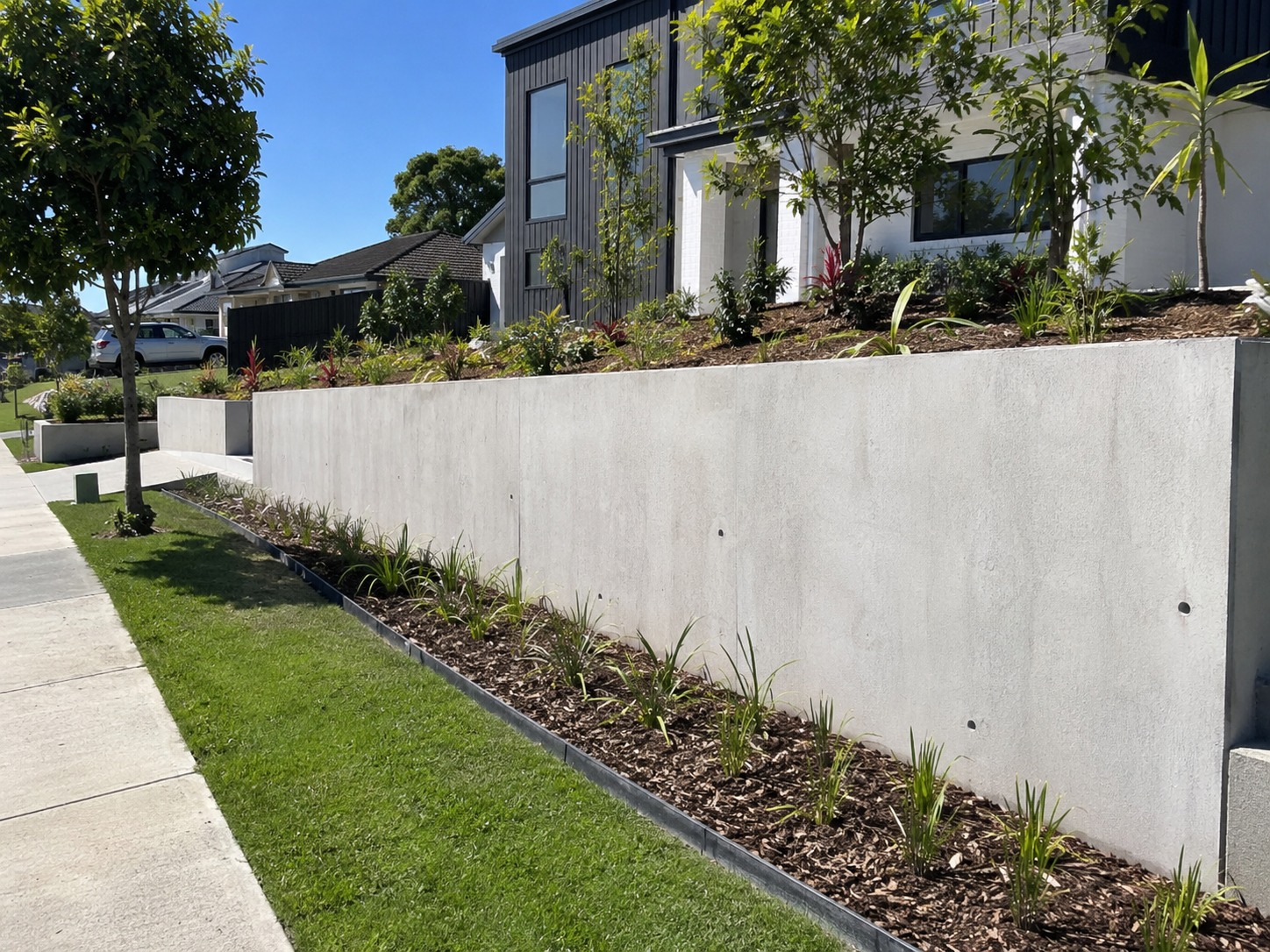 retaining wall site preparation in Tauranga