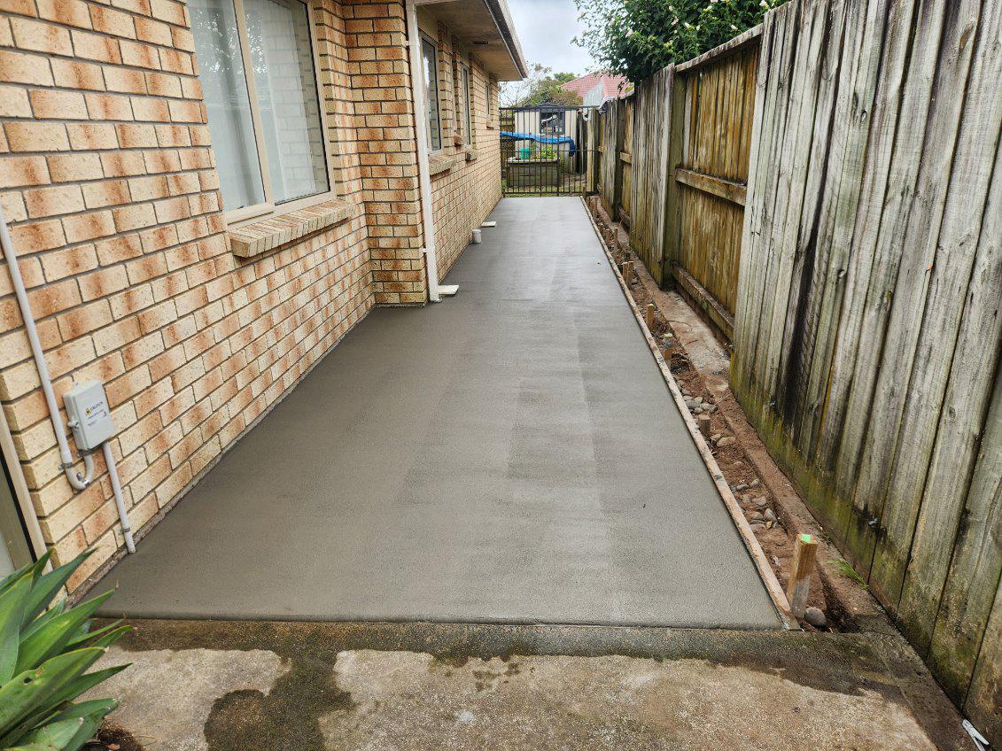 Concrete garden path installed in Te Puke