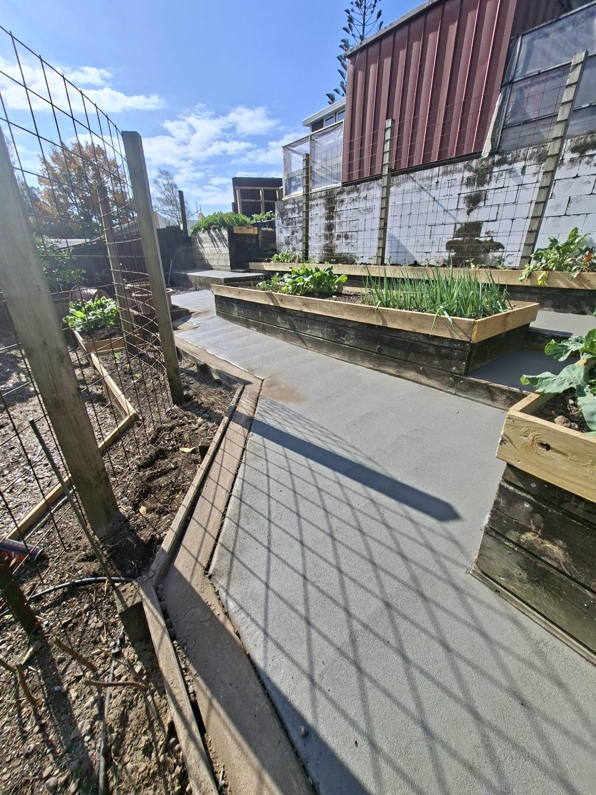 Concrete slab work in Te Puke
